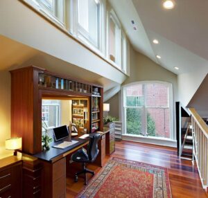 3rd floor addition Philadelphia row house home office