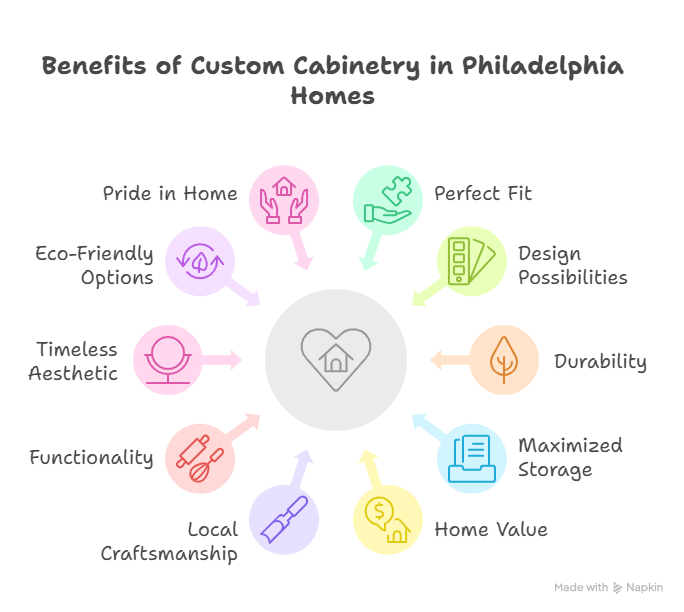 Custom Cabinets in Philadelphia Homes